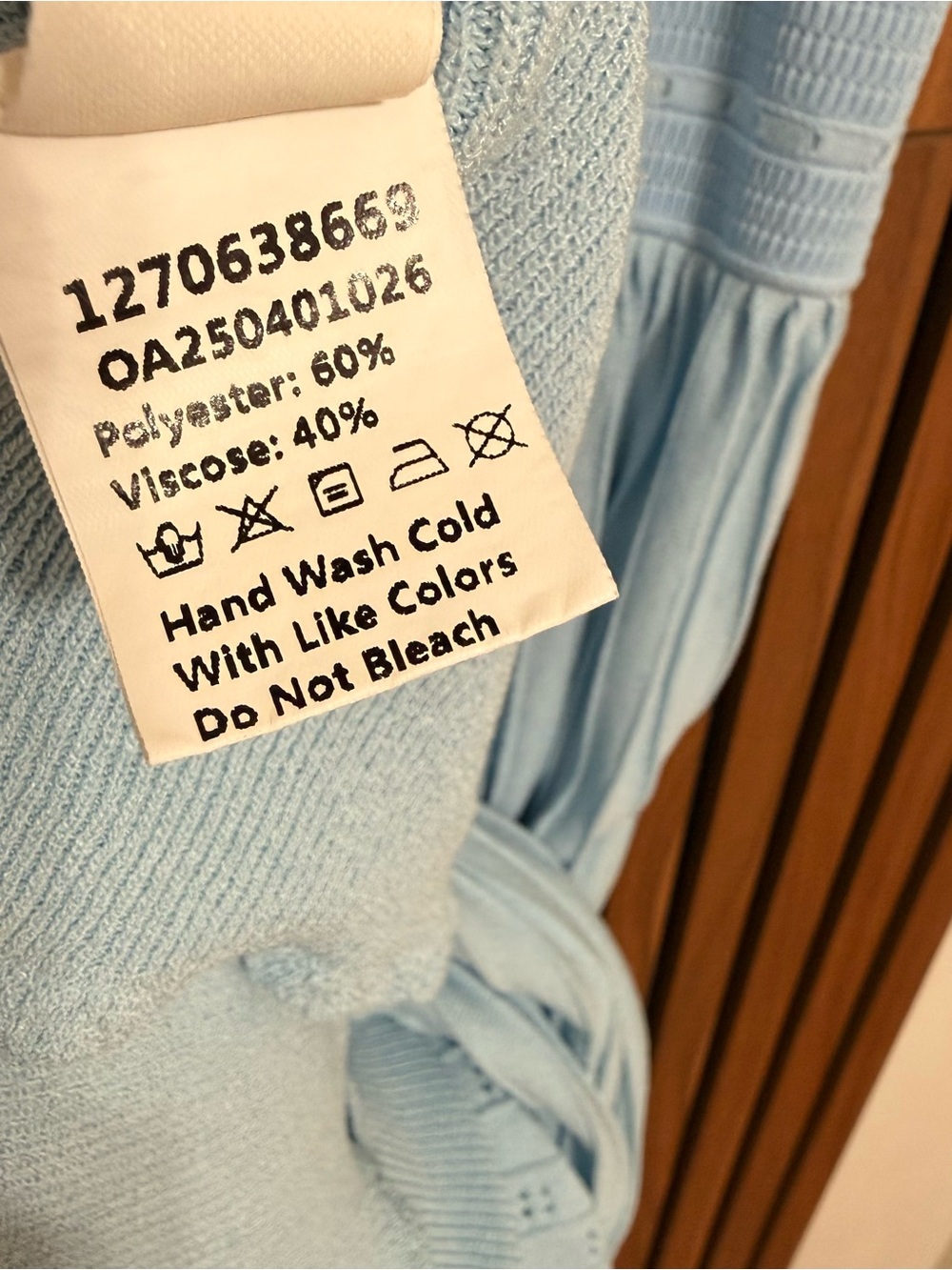 Commense Light Blue Sleeveless Pleated Maxi Skirt - Picture 9 of 9
